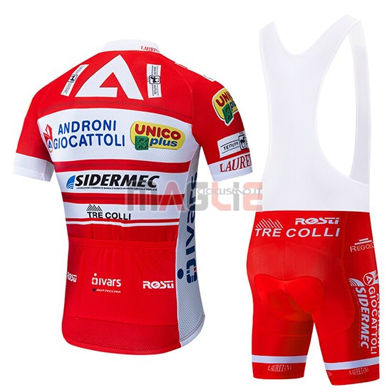 Maglia Androni Giocattoli Manica Corta 2019 Arancione Bianco